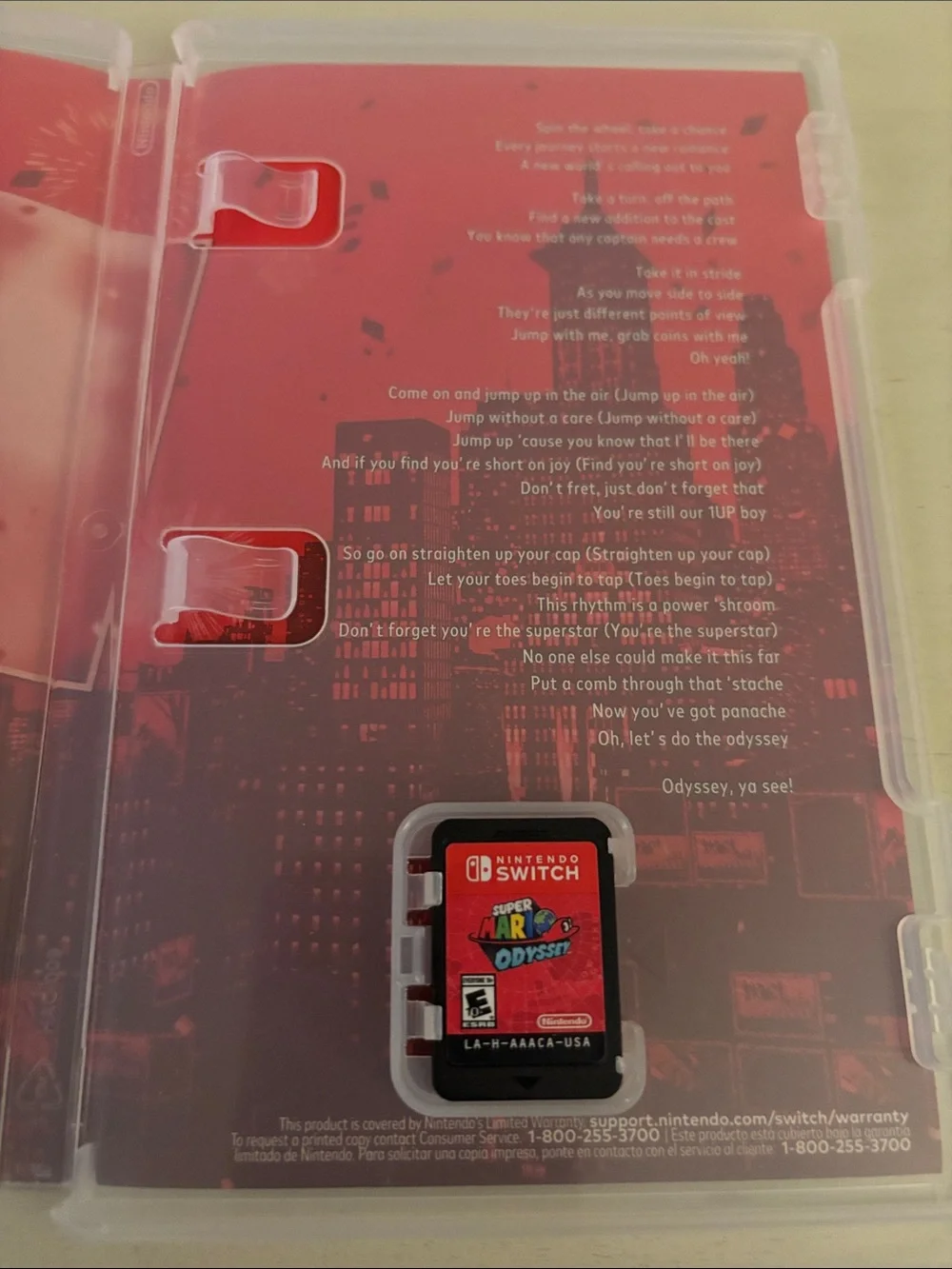 Nintendo Super Mario Odyssey - Red Cover Art